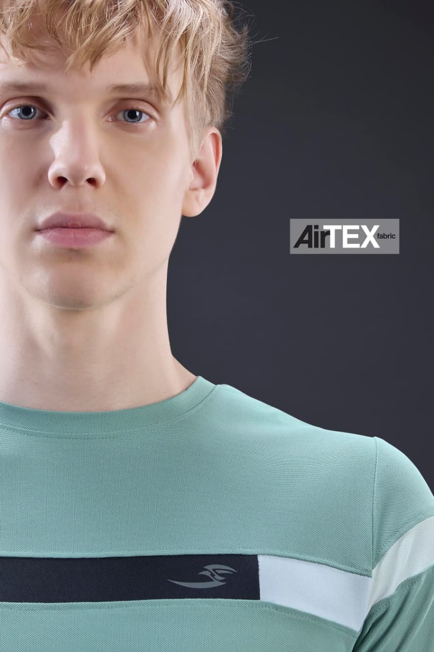 Men Round Neck T-Shirt  | Seafoam Green | M |  SBT55